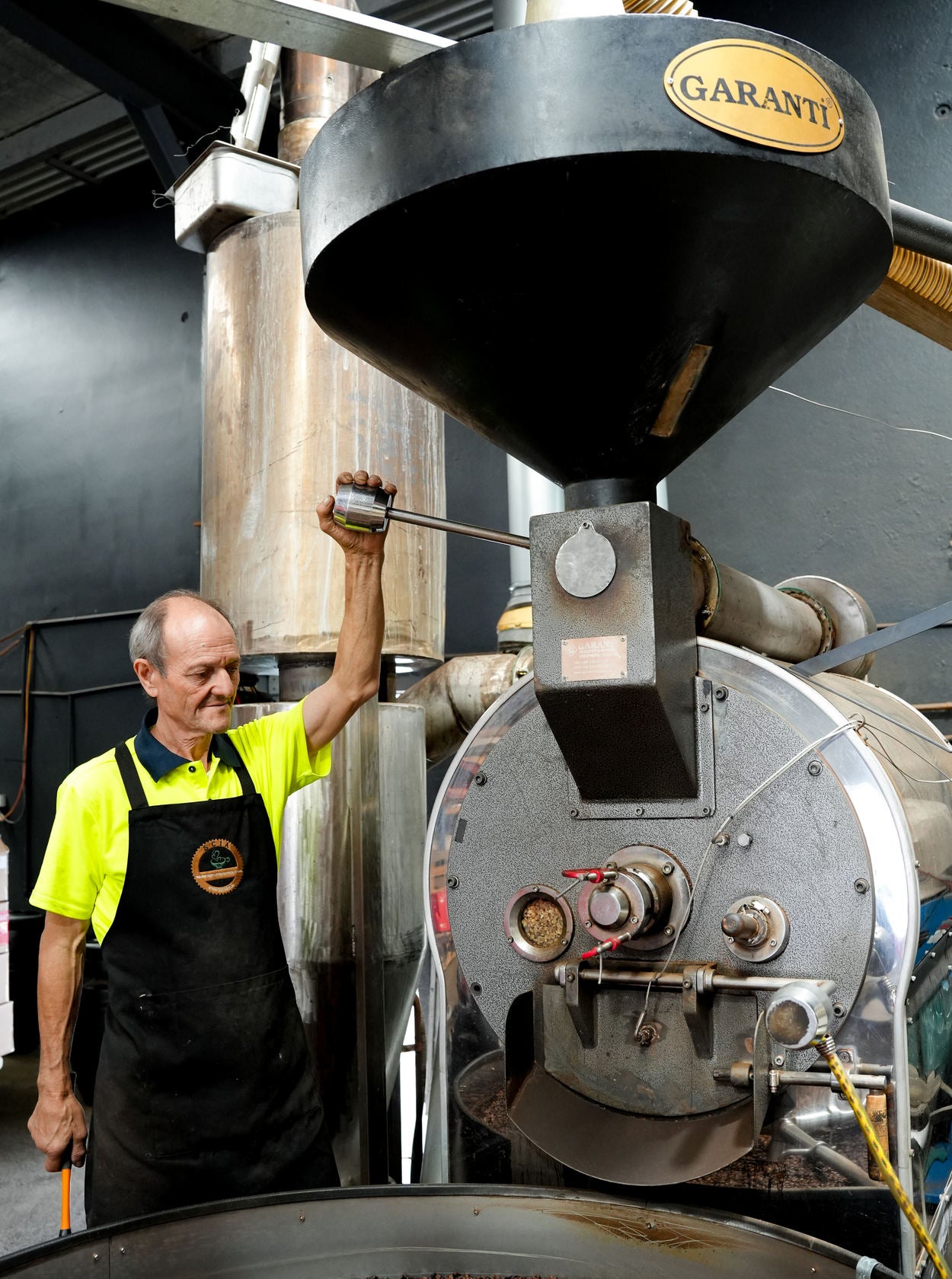 Roasting at the Di Lorenzo roastery
