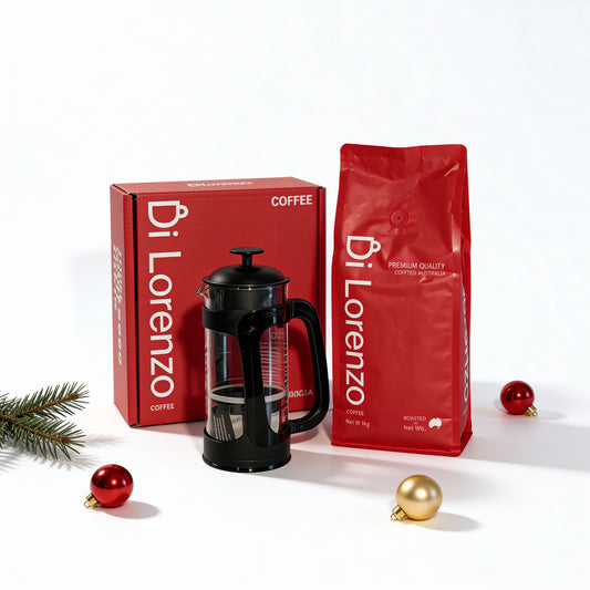 1Kg Premium Coffee Blend with French Press coffee maker