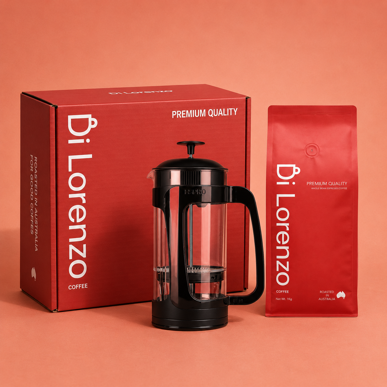 Father’s Day Gift Set - French Press + Premium Coffee 1kg