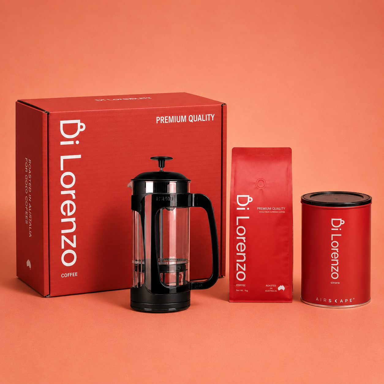 Father’s Day Gift Set - French Press + Airscape + Premium Coffee 1kg
