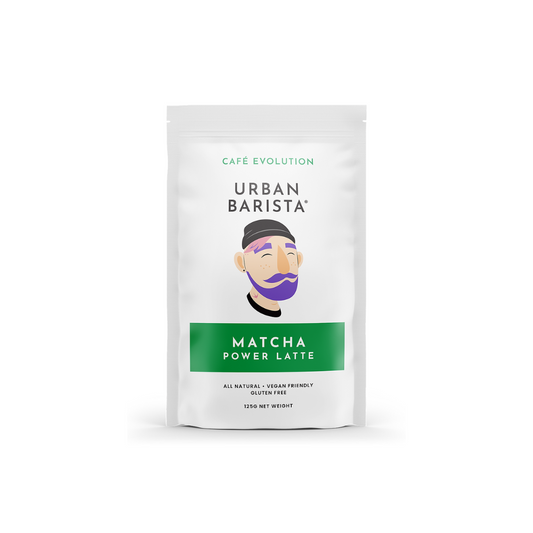 Di Lorenzo Coffee is presenting Urban Barista pack of Matcha Powder for Latte. Caffeine Free. 125 gram packet